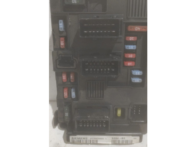 Pojistková skříňka Řídící jednotka BSM    Citroen Berlingo 2003