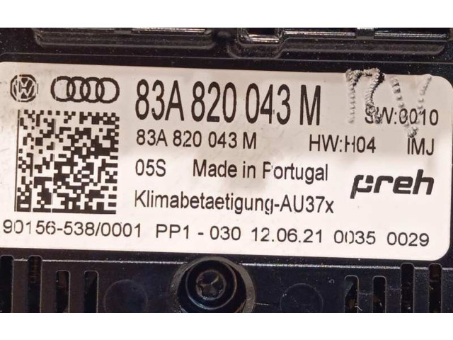 Блок управления климат-контролем 83A820043M, 83A820043MIMJ Audi Q3 F3