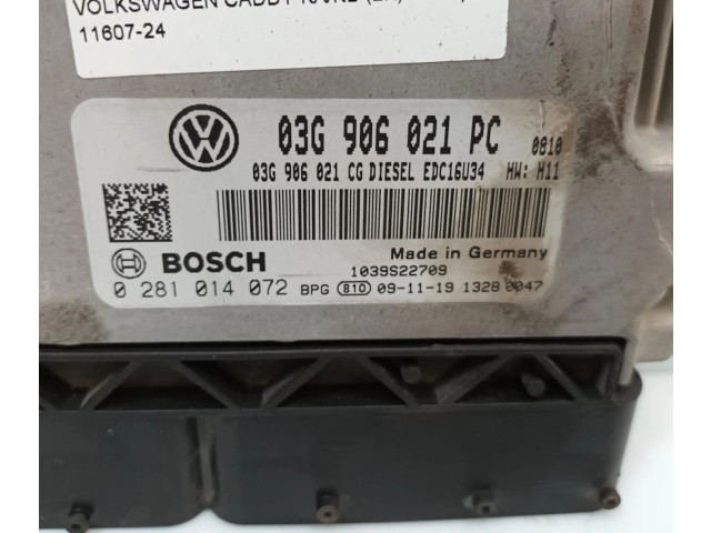 Řídící jednotka 03G906021PC Volkswagen Caddy 2010