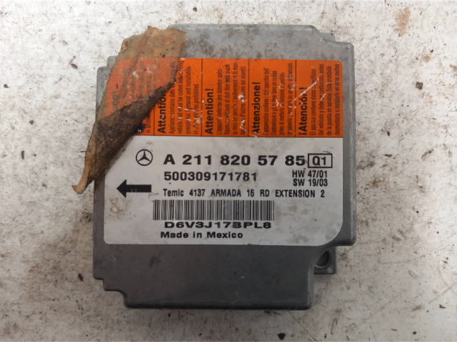 Блок подушек безопасности A2118205785, 500309171781   Mercedes-Benz E W211