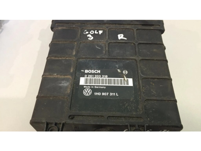 Блок управления двигателя 1H0907311L, 0261203318 Volkswagen Golf III