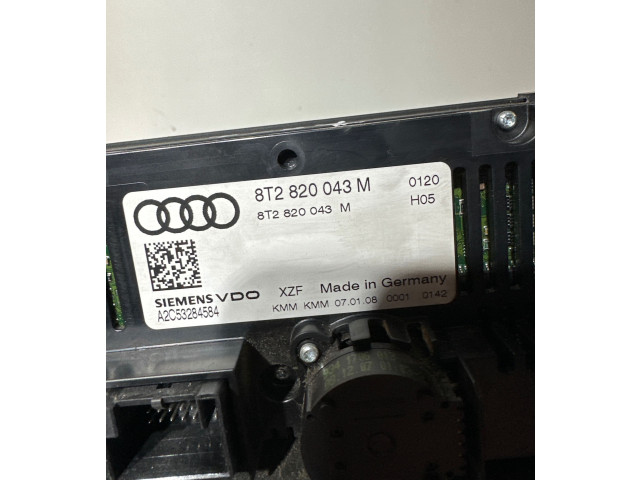 Блок управления климат-контролем 8T2820043M, A2C53284584   Audi A5 8T 8F