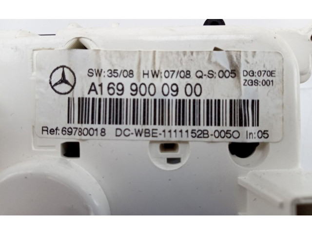 Блок управления климат-контролем Mercedes-Benz A W169