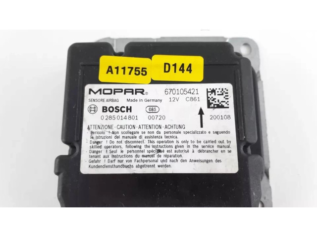 Блок подушек безопасности 670105421, 0285014801 Maserati Levante