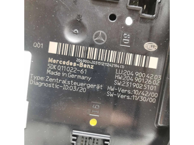 Pojistková skříňka 5DK01102261, 2049012602 Mercedes-Benz GLK (X204) 2012