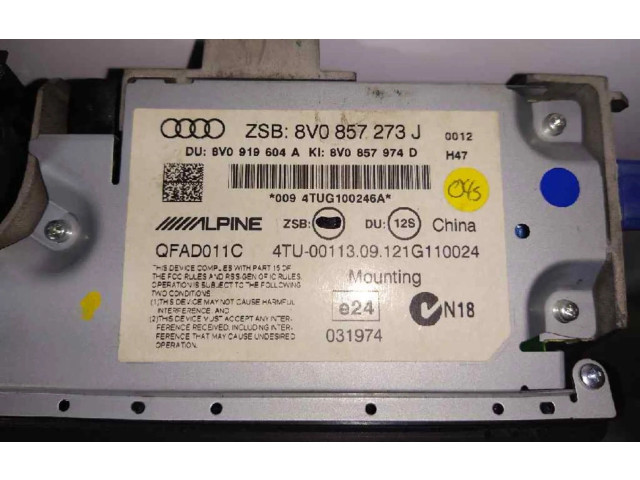 Дисплей 8V0857273J Audi A3 S3 A3 Sportback 8P