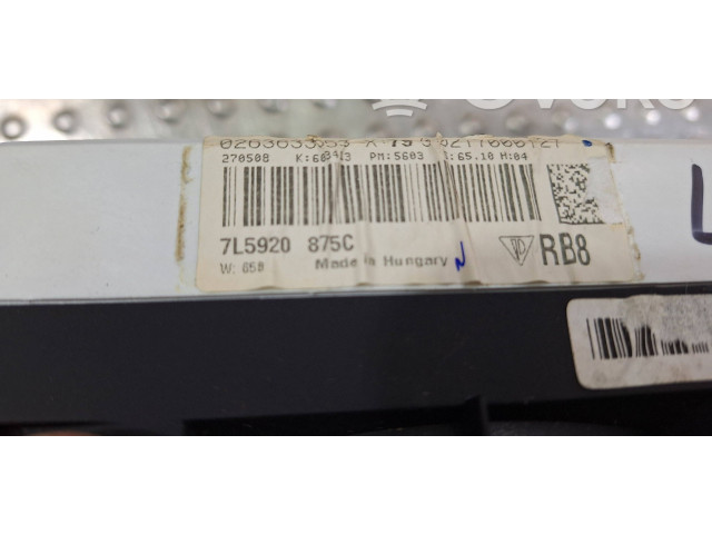 Přístrojová deska  Porsche Cayenne (9PA) 2007 7L5920875C  