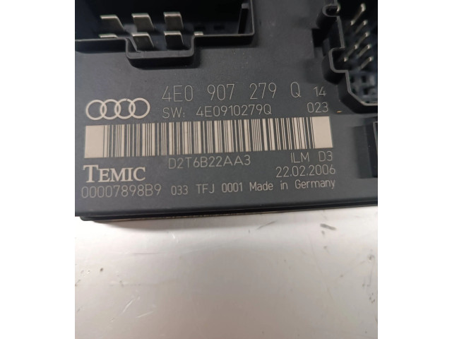 Блок комфорта 4E0907279Q, 4E0910279Q   Audi A8 S8 D3 4E   