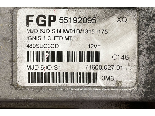 Комплект зажигания 55192095, 55192095 Suzuki Ignis