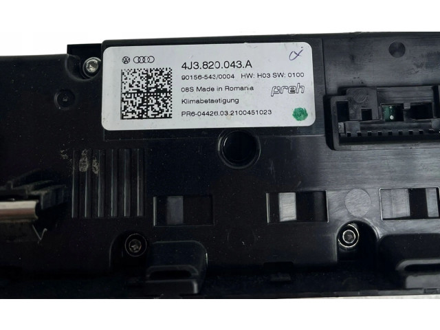 Блок управления климат-контролем 4J3820043A, 4J3820043A Audi e-tron