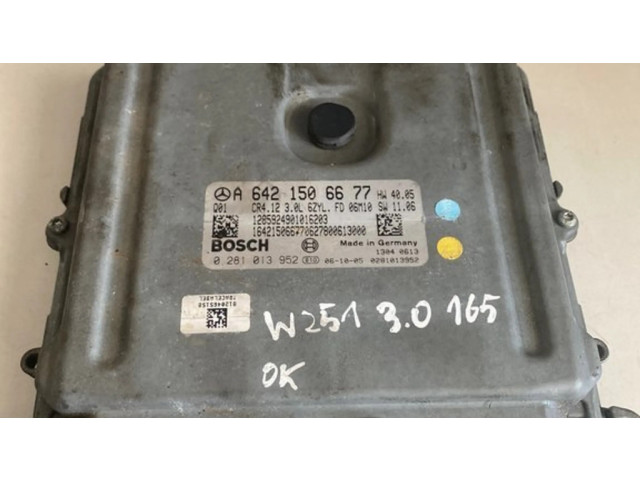 Řídící jednotka A6421506677, 0281013952 Mercedes-Benz R W251 2007