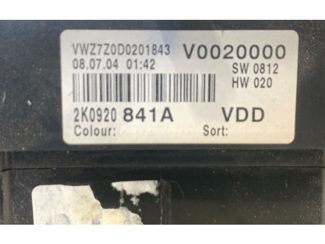 Přístrojová deska Volkswagen Caddy 2005 2k0920841a