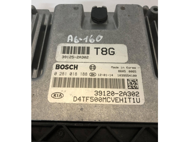 Блок управления двигателя 391202A302, 0281018188 KIA Optima