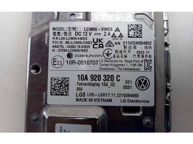 Панель приборов 10A920320C, 10A920320C   Volkswagen ID.3       