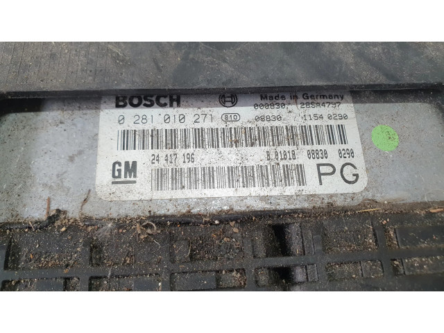 Řídící jednotka 0281010271, 24417196 Opel Vectra B 1998