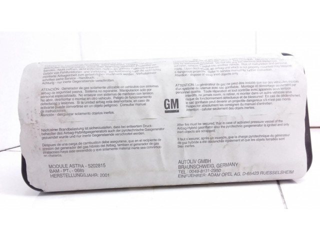 Подушка безопасности пассажира 90561111, ST010111439   Opel Astra G