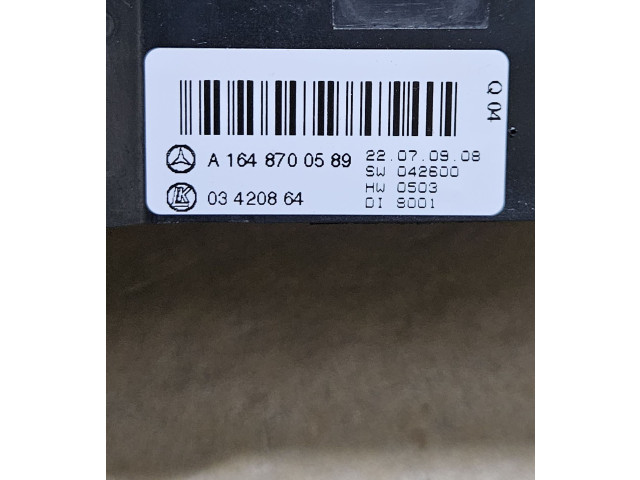 Блок управления климат-контролем A1648700589, 1648700589   Mercedes-Benz GL X164