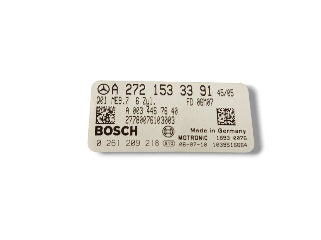 Řídící jednotka A2721533391, A0034467640 Mercedes-Benz SLK R171 2006