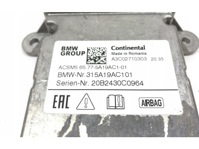 Блок подушек безопасности 5A19AC1 BMW X3 G01