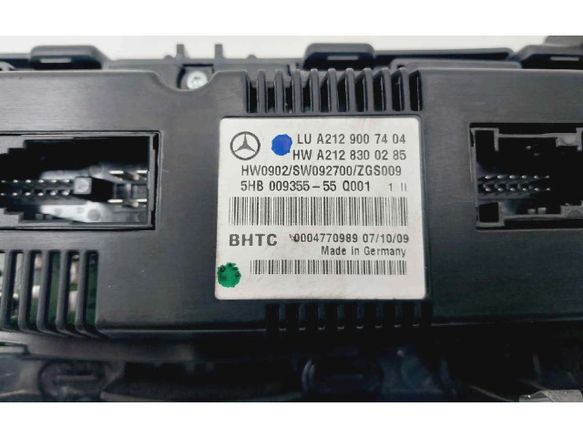 Модуль блока управления кондиционером A2129007404, A2128300285   Mercedes-Benz E AMG W210