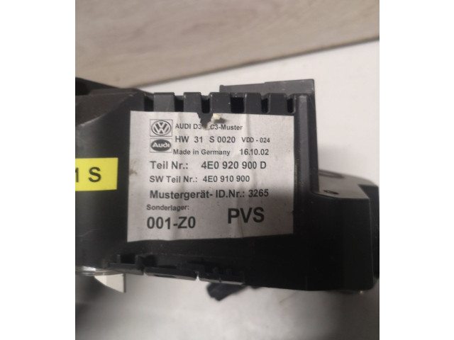 Přístrojová deska Audi A8 S8 D3 4E 2007 4E0920900D, 4E0910900