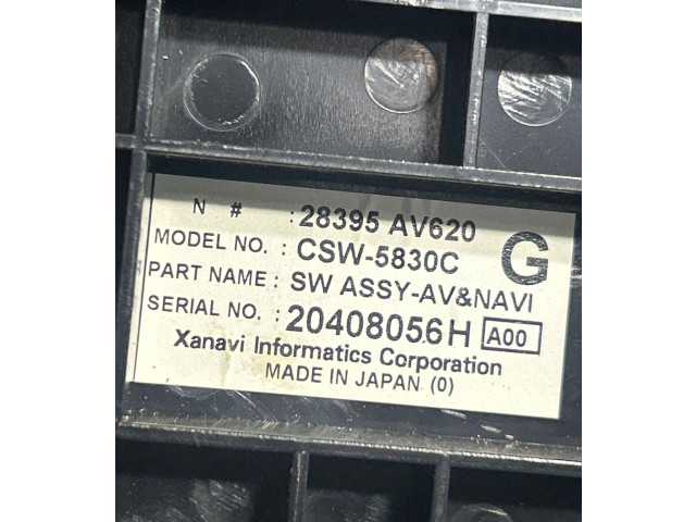 Блок управления кондиционера воздуха / климата/ печки (в салоне) 28395AV620, 20408056H   Nissan Primera