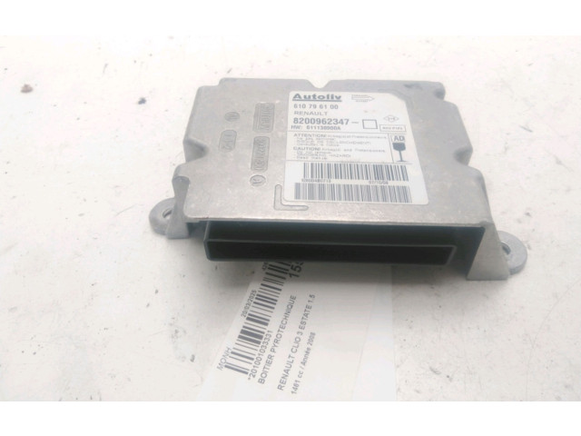 Блок подушек безопасности 8200963406, 8200962347   Renault Clio III
