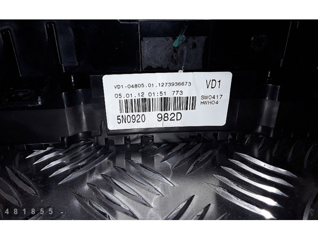 Přístrojová deska  Volkswagen Tiguan 2012 5N0920982D  