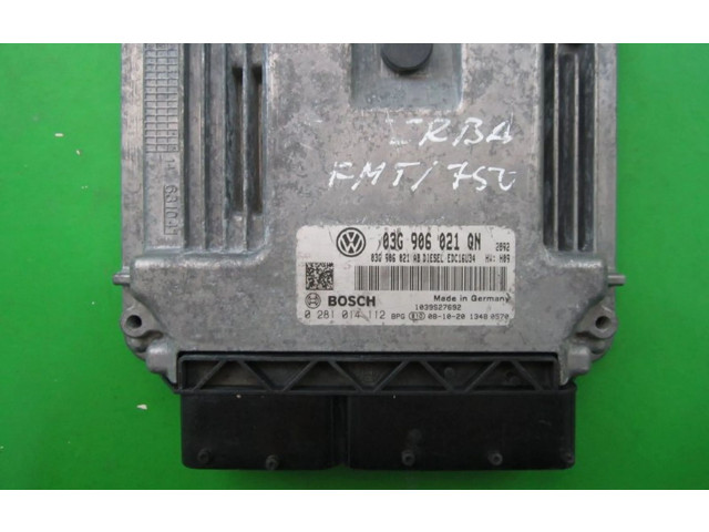 Блок управления двигателем Блок управления 03G906021QN, 0281014112   Skoda Superb B5 (3U)