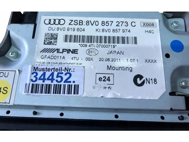 Дисплей    8V0857273C, 8V0857273C   Audi A3 S3 8V
