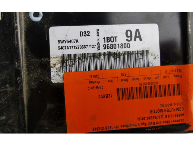 Блок управления климат-контролем 5WY5407A-, 5WY5407A 96801800   Chevrolet Spark