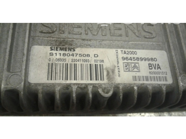 Блок управления коробкой передач 9645899980, 9645899980   Citroen C5