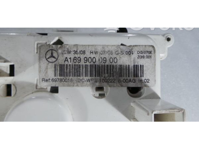 Блок управления климат-контролем A1699000900, 69780018   Mercedes-Benz A W169