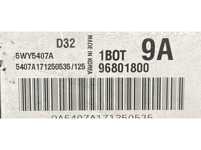 Блок управления двигателя 96801800, 96801800   Chevrolet Matiz