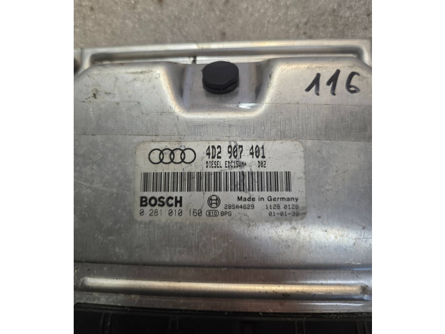 Блок управления двигателя 4D2907401, 28SA4629   Audi A8 S8 D2 4D
