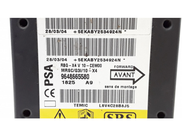 Блок подушек безопасности 9648665580   Citroen C5