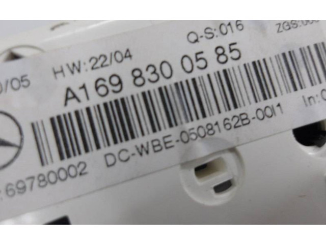 Блок управления климат-контролем A1698300585   Mercedes-Benz A W169