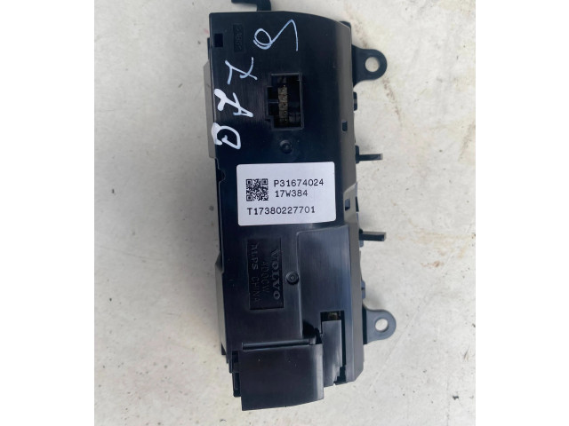 Блок управления кондиционера воздуха / климата/ печки (в салоне)     31674024, T17380227701    Volvo XC90 