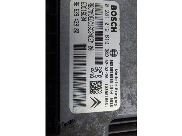 Řídící jednotka 00001940CC   Citroen Berlingo 2007