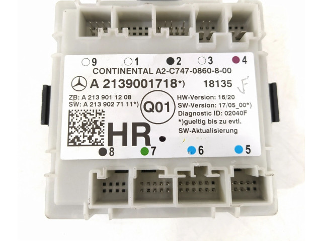 Блок управления A2139001718, A2139011208   Mercedes-Benz E AMG W210