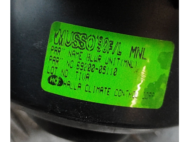 Вентилятор печки 6920005110 SsangYong Musso