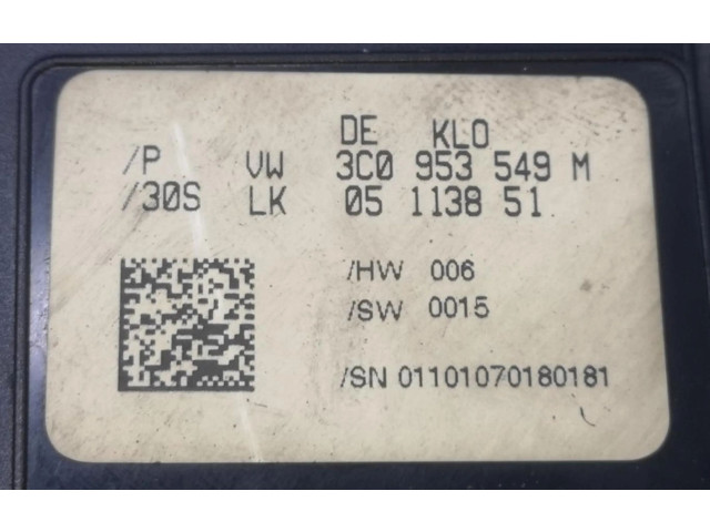 Блок управления двигателя 3C0953549   Volkswagen PASSAT