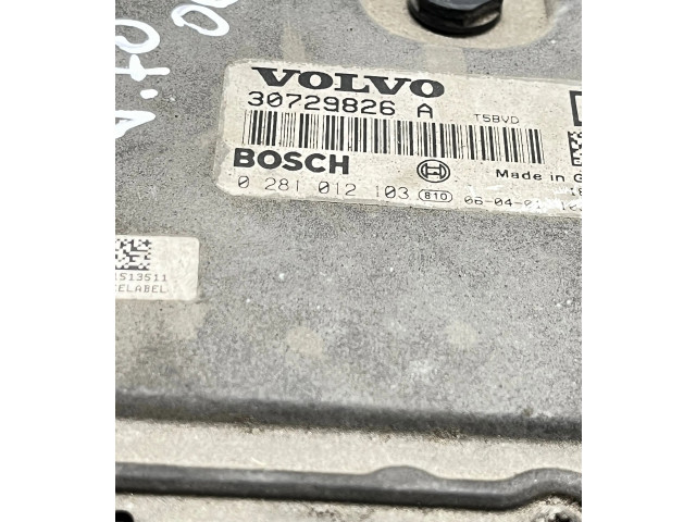 Блок управления двигателя 30729826A, 0281012103   Volvo V70