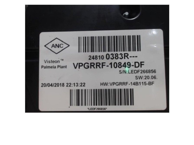 Панель приборов 248107567R, 248107567R Renault Clio III