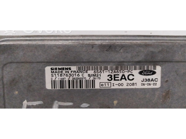 Řídící jednotka 6S61-12A650-PC, S118763016C   Ford Fiesta 2006