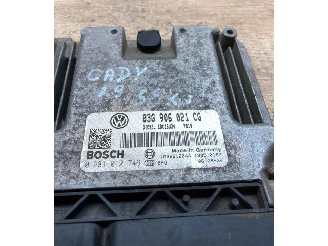 Řídící jednotka 03G906021CG, 0281012746 Volkswagen Caddy 1996