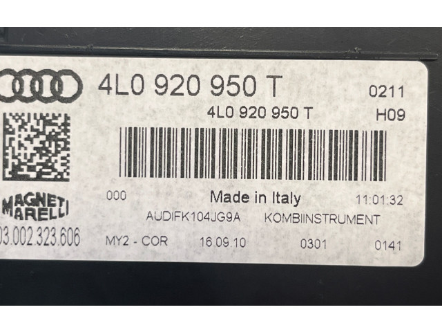 Přístrojová deska  Audi Q7 4L 2010 4L0920950T  