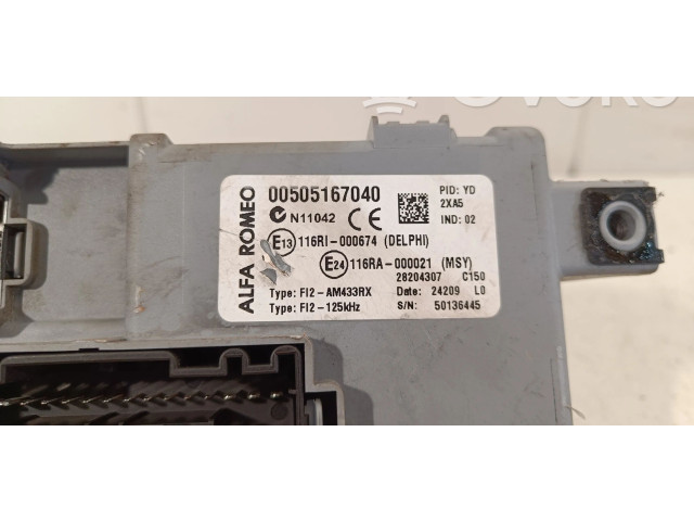 Pojistková skříňka Řídící jednotka BSM 505167040 Alfa Romeo Mito 2009