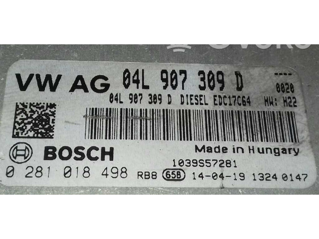 Píst 04L907309D, 0281018498 Seat Leon (5F) CRBC