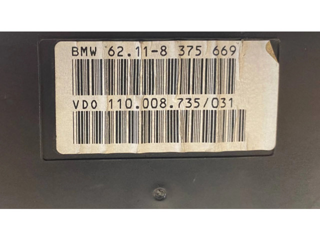 Přístrojová deska BMW 5 E39 2001 8375669, 62118375669